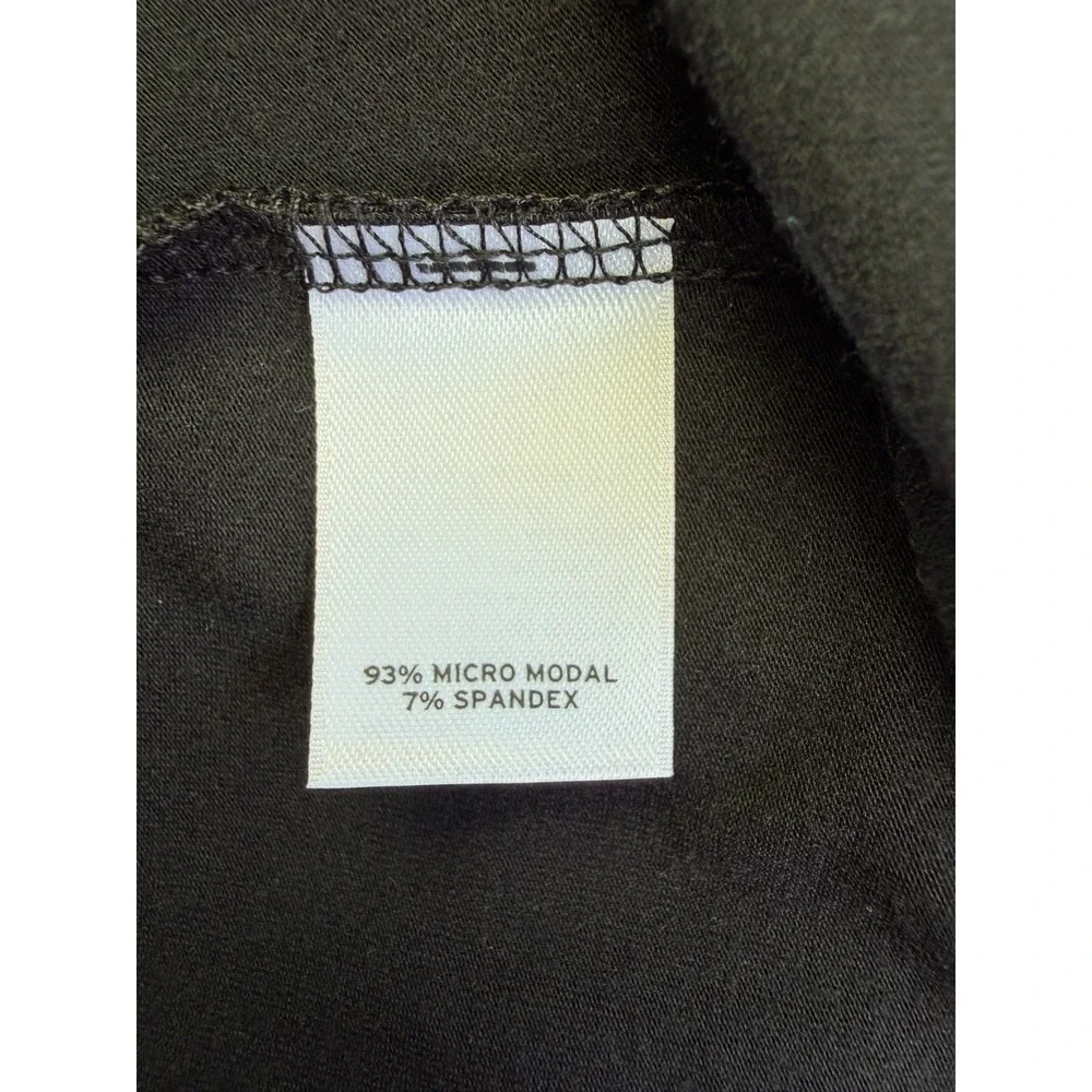 NEW Caslon Blouson Midi Dress‎ XL Black Drawstring 3/4 Slv Sporty Scoop Capsule